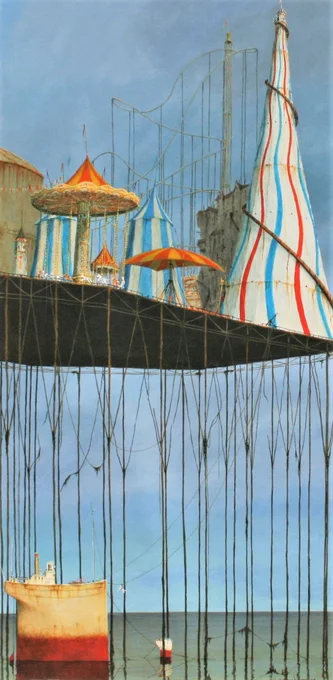 British Artist Cyril Croucher - Brighton Place Pier